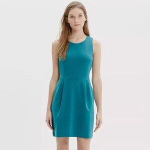 NWT - Madewell Sleeveless Fit & Flare Dress with pockets (XS, Teal)